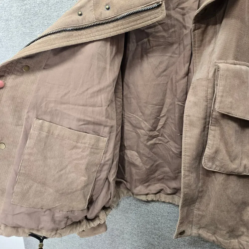 BANANA REPUBLIC LOOSE-FIT CORDUROY UTILITY JACKET, SIZE S